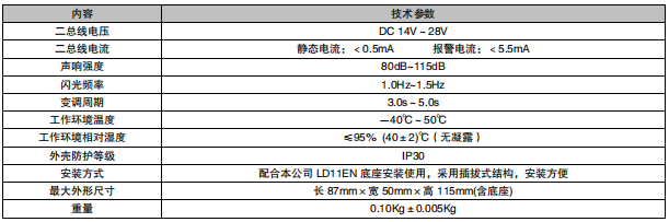 江蘇利達(dá)LD1002EN火災(zāi)聲光警報器(兩線制,編碼型)